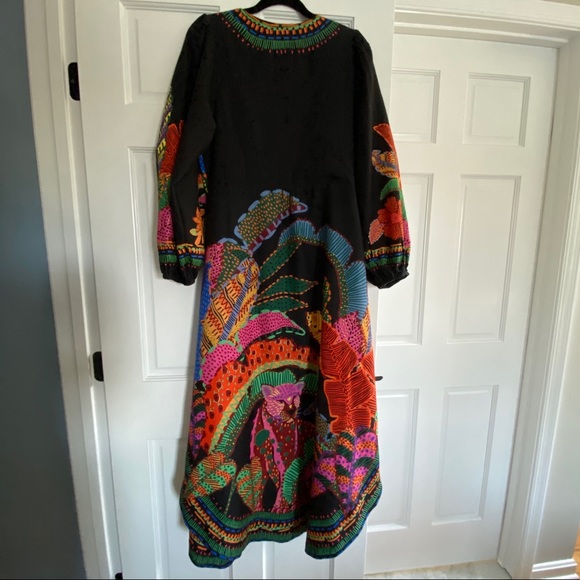 🥭 Farm Rio Cool Leopards Button-Front Maxi Dress - Picture 15 of 15